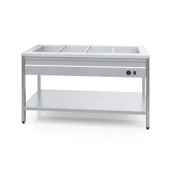  Melegentartó pult 4xGN1/1 fűtőpaplanos
