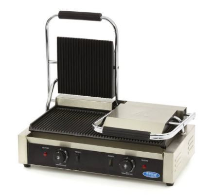 Ipari kontakt grill - MAXIMA MCG Dupla, bordázott