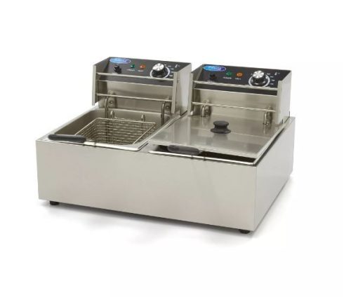 Asztali ipari olajsütő - MAXIMA 2 X 6 Literes