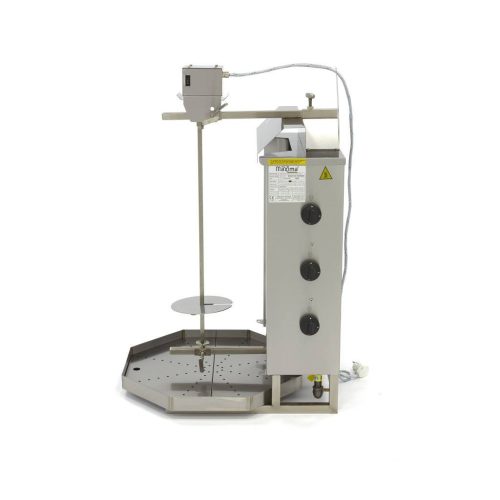 Gázüzemű Gyros Sütő - MAXIMA 3 Égős, Felső Motoros