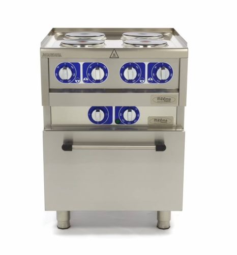 Villanytűzhely - Maxima álló 4 égős beépitett sütővel