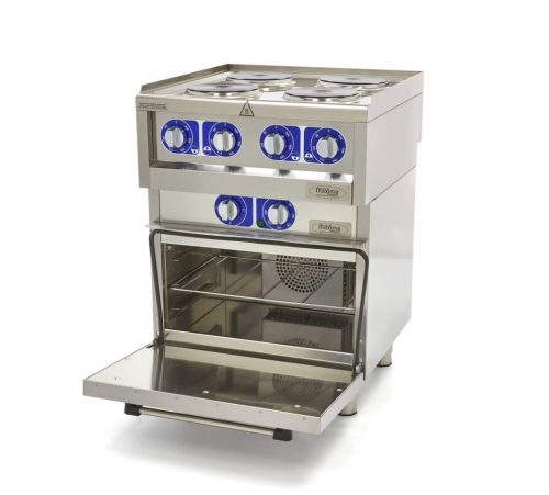 Villanytűzhely - Maxima álló 4 égős beépitett sütővel