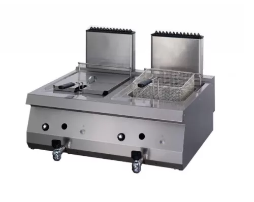 Gewerbe-Tischfritteuse - Maxima 2x12L, gasbetrieben