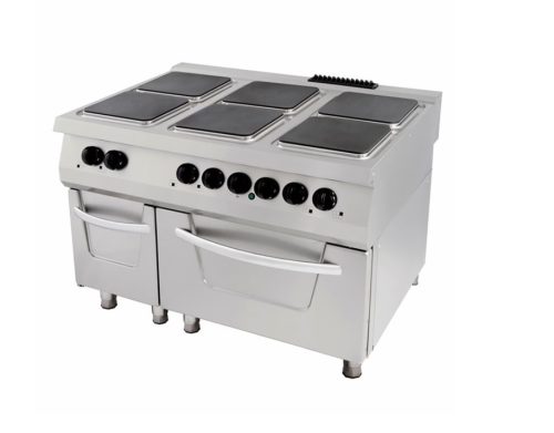 Villanytűzhely - Maxima szabadonálló 6 égős beépített sütővel