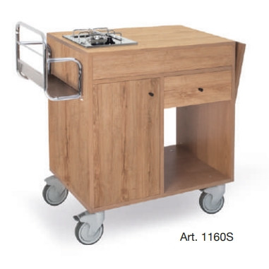 Kocsik - Metalcarrelli fa flambírozó kocsi