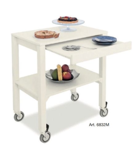 Kocsik - Metalcarrelli fa szerviz kocsi, több színben