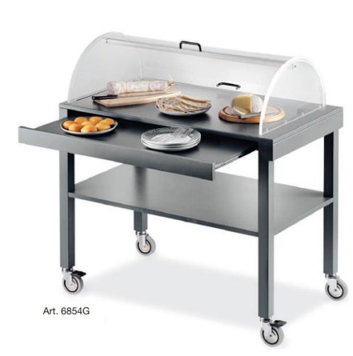 Kocsik - Metalcarrelli fa szerviz kocsi, több színben