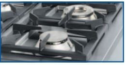 Ipari gáztűzhely - STALGAST 4 égős, 24 kW