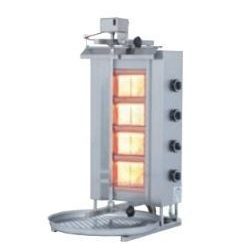 Gázüzemű Gyros sütő - 4 fűtőbetétes