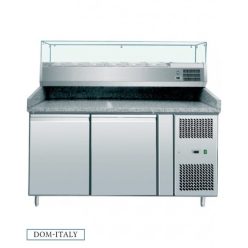   Pizzapult  - AMITEK AK2602TN hűtött különálló AK15633 feltéthűtővel