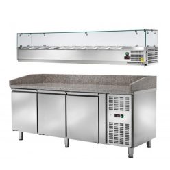   Pizzapult - AMITEK AK3602TN hűtött különálló AK20433 feltéthűtővel