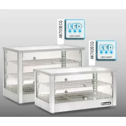 Melegentartó vitrin - AMITEK AK703ECQ