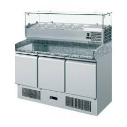   Pizzapult - AMITEK AK943PZ hűtött AK14433 különálló feltéthűtővel