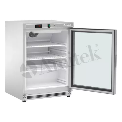 Üvegajtós hűtő - Amitek AKM200RGSS 140 literes
