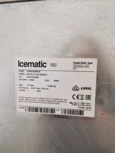 Icematic jéggép E45 W, használt