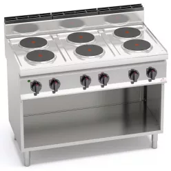   Villanytűzhely - Berto's E7P6M álló 6 főzőlapos, elektromos