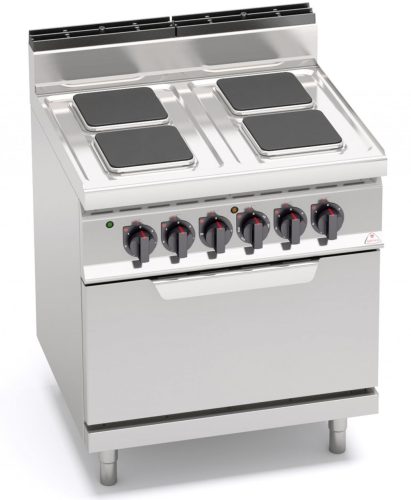 Villanytűzhely - Berto's E7PQ4M álló, elektromos, 4 főzőlappal