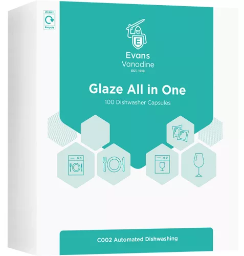 EVANS Reinigungsmittel - Glaze 4in1 120 Tabletten