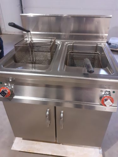 Lotus 2x13 literes elektromos olajsütő, álló, használt