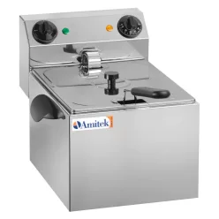 Asztali ipari olajsütő - AMITEK FC10 elektromos