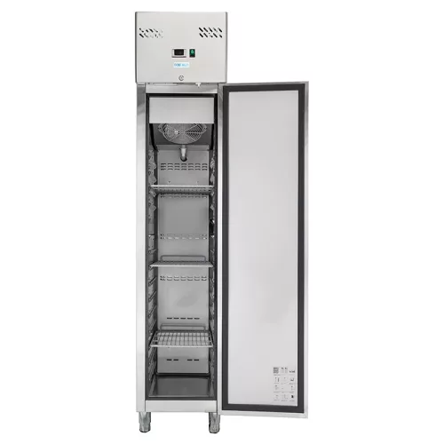 Forcold G-GNH280TNV-FC egy GN1/1 szabványú, ventilációs hűtésű ipari hűtőszekrény
