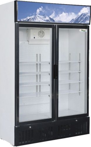 Üvegajtós hűtő - Forcar G-Snack638L2TNG dupla