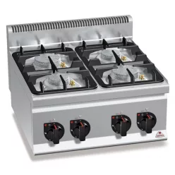 Ipari gáztűzhely - Berto's G6F4BPW 4 égőfejes 