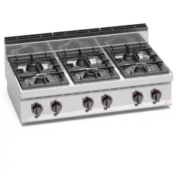 Ipari gáztűzhely - Berto's G7F6BP 6 égőfejes