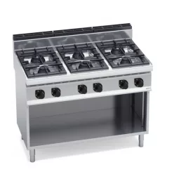   Ipari gáztűzhely - Berto's G7F6MP álló, 6 égőfejjel