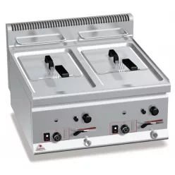 Asztali ipari olajsütő - Berto's GL8+8B gázüzemű