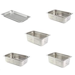 Gn edény - Gastronorm 1/1 perforált edény