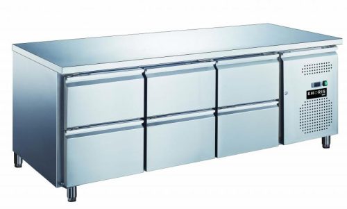 Hűtött munkaasztal - GN3160TN 6 fiókkal
