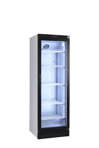 Üvegajtós hűtő - bruttó 400 Liter