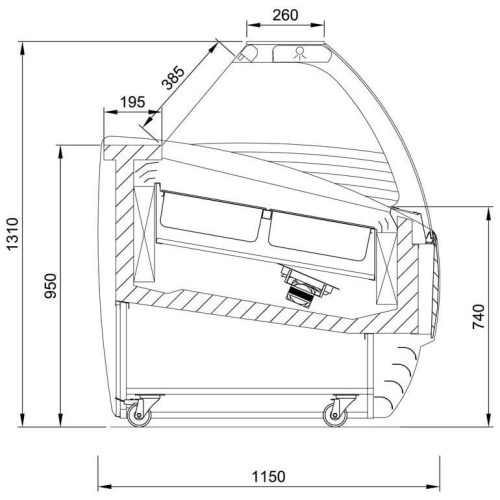 Fagylaltpult - K-1 Biscotti  24 tégelyes
