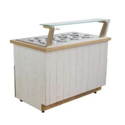 Fagylaltpult - K-1 ML 6 MALAGA | 6 tégelyes