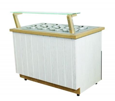 Fagylaltpult - K-1 ML 6 MALAGA | 6 tégelyes