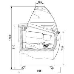 Fagylaltpult - K1 Cornetti 7 tégelyes