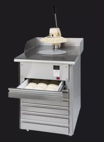 Pizzarella Morello Forni - halbautomatische Pizzateig-Formmaschine