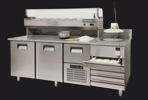 Pizzarella Morello Forni - halbautomatische Pizzateig-Formmaschine